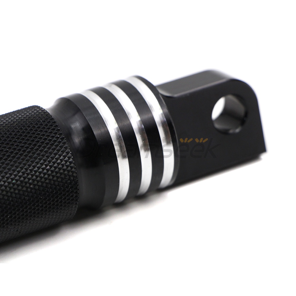 Bàn Đạp Để Chân Bằng Nhôm Màu Đen Cho Xe Mô Tô Harley Sportster XL 883 1200 Iron 883