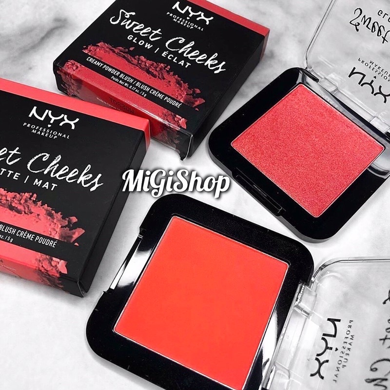 [Hàng Mỹ] Phấn Má Hồng Có Nhũ Nyx Sweet Cheeks Glow Creamy Powder Blush 5g