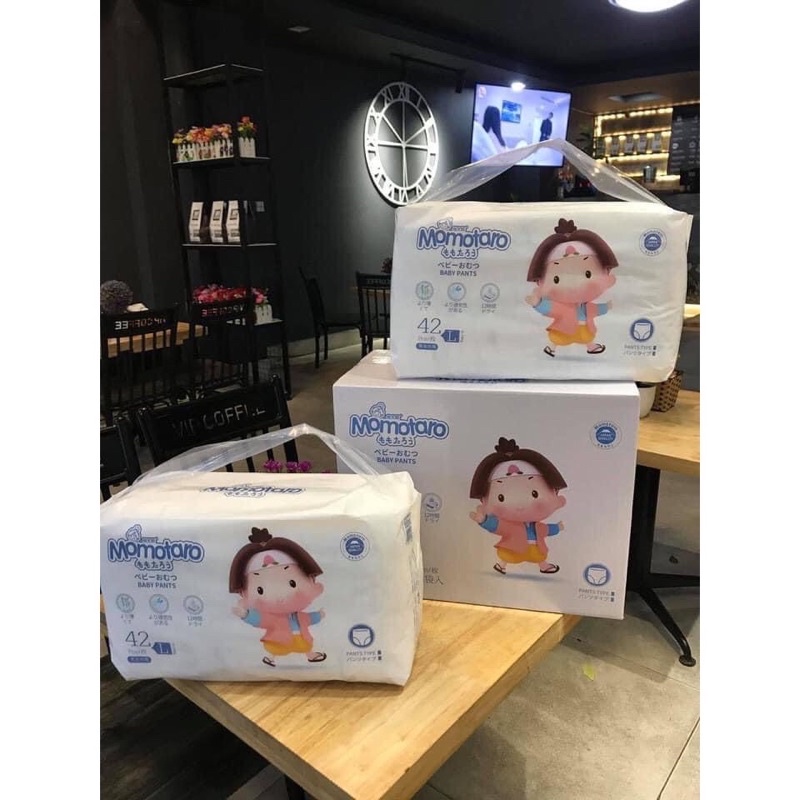 Tã/Bỉm dán/quần MOMOTARO S112/M96/L84/XL78/XXL72/XXXL70