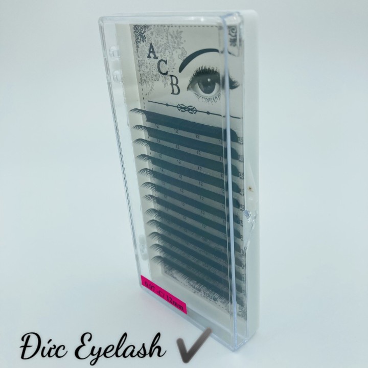 mi khay ACB độ cong C Dày 0.05- 0.07- 0.10- 0.12- 0.15, dùng nối volum, classic, tạo fan, dụng cụ nối mi