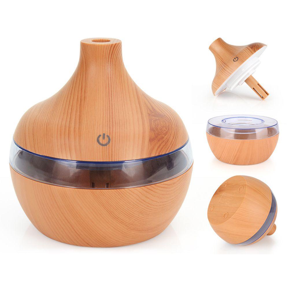 SUYO Máy Phun Sương Tạo Độ Ẩm Không Khí Có Đèn LED Vân Gỗ