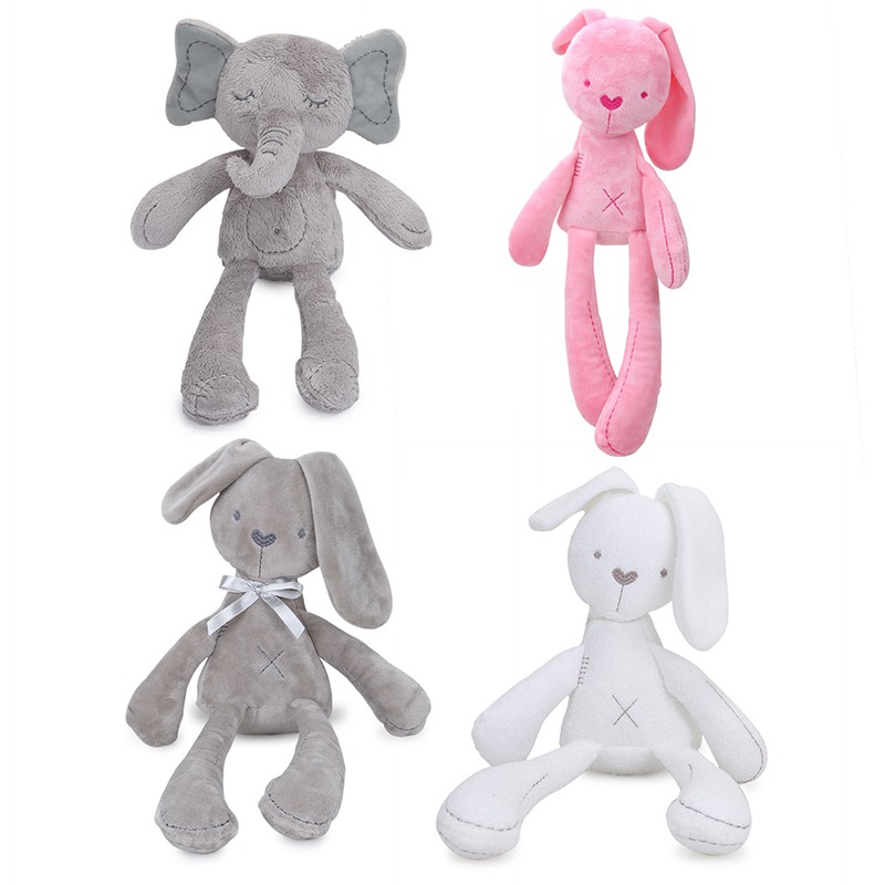 ⌂⌂ Baby soft and well-behaved rabbit toy rabbit appease doll baby accompany sleeping plush toy 【Goob】