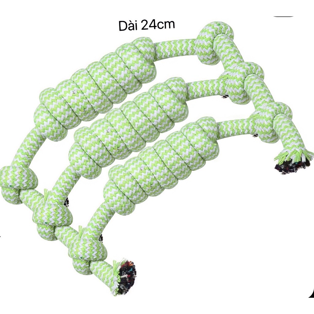 DÂY GẶM COTTON THẮT NÚT CHO CHÓ