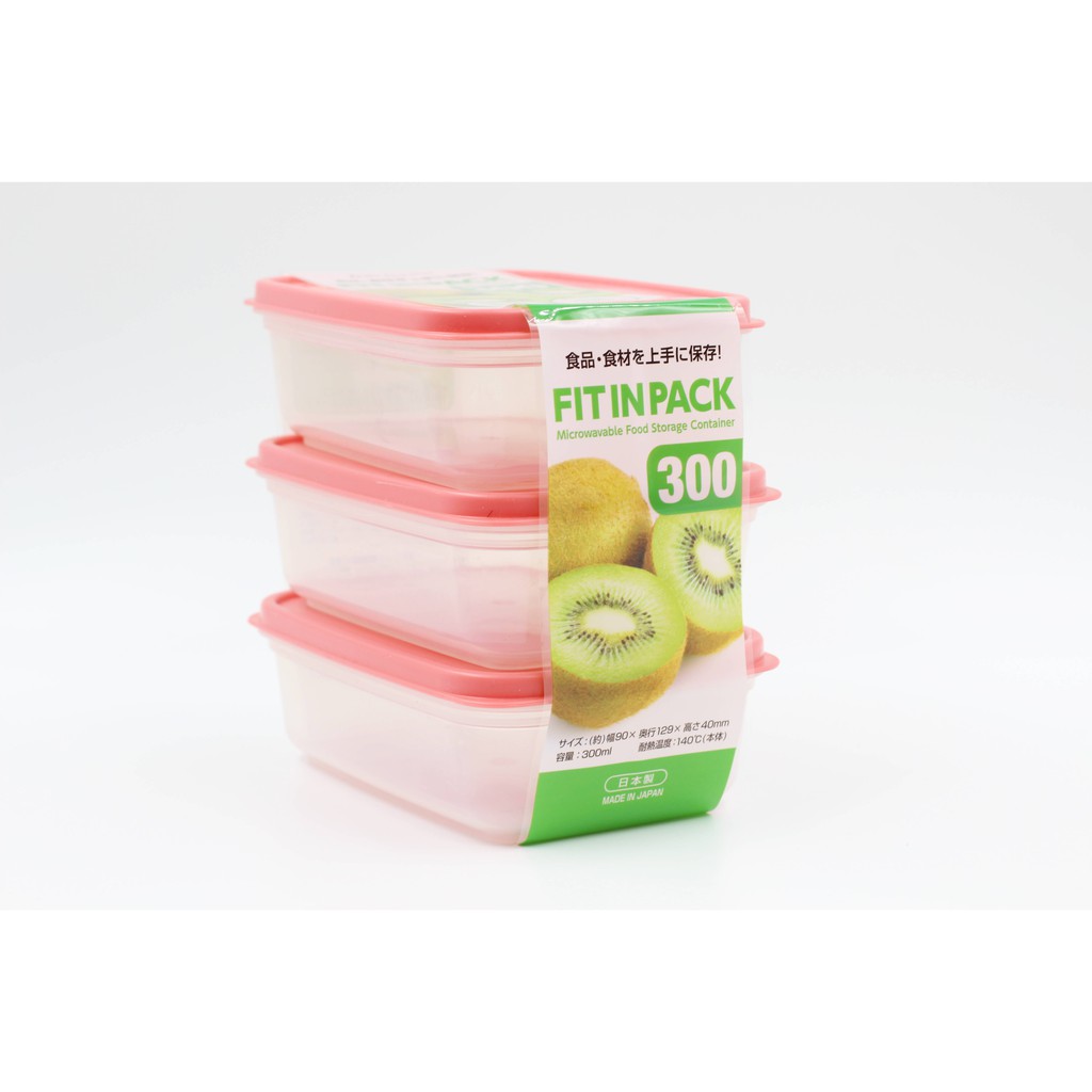 [Nhật Nội Địa] Set Hộp Nhựa Đựng Thực Phẩm Nắp Dẻo