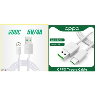 Cáp sạc nhanh oppo chuẩn vooc 4a sạc nhanh vooc cho tất cả mẫu oppo cổng type c & micro usb
