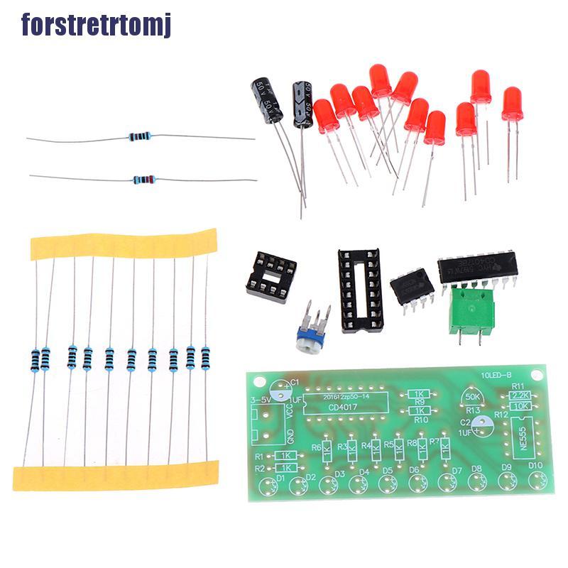 Bảng Mạch Đèn Led Tự Làm Ne555 + Cd4017 Pcb