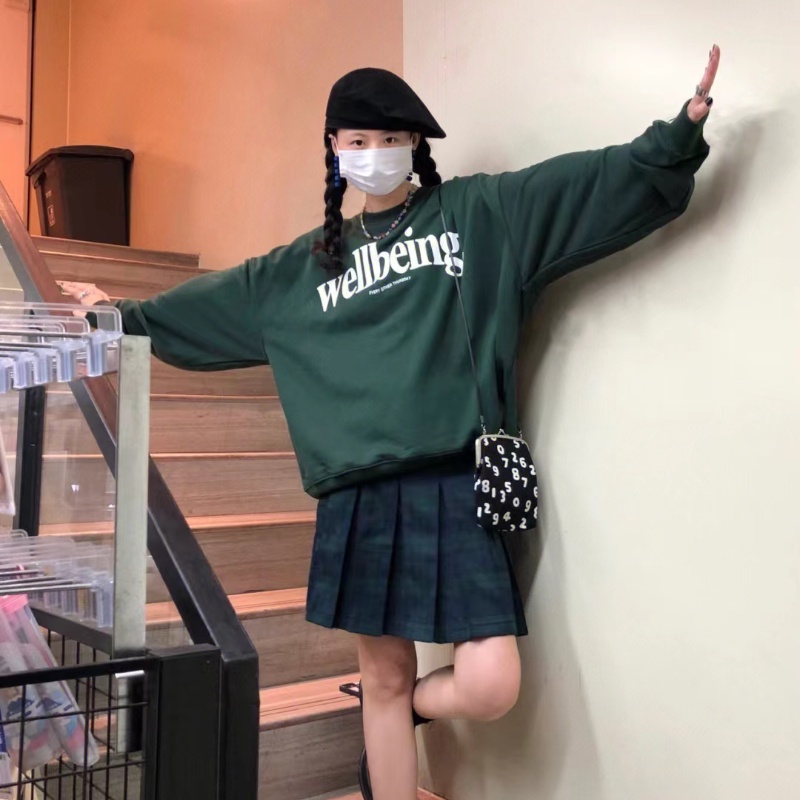 NRVP Mới Áo Thun Tay Dài Dáng Rộng In Chữ Phong Cách Hàn Quốc 2023