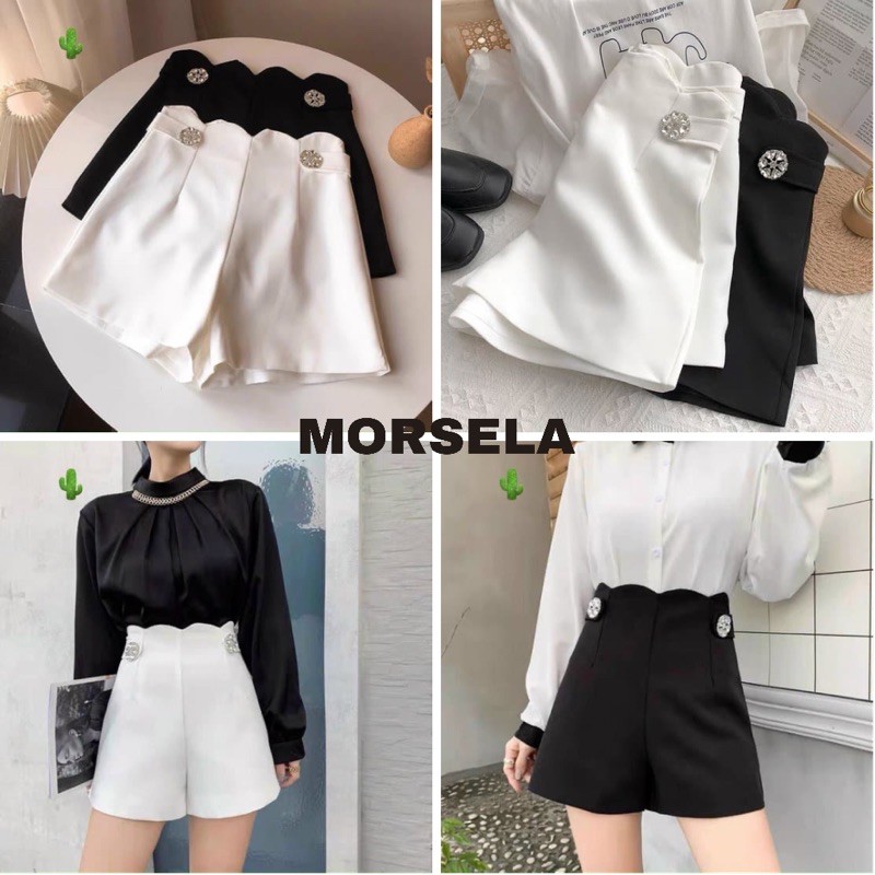 Quần Short nữ Cạp cao - Quần lưng cao nữ - Morsela