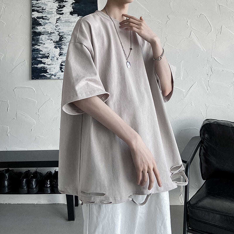 Áo thun nam ngắn tay màu trơn thời trang Hàn Quốc