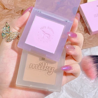 Phấn má má hồng Xixi Milky tone trà sữa cam đào hồng tím nude xinh xắn style hot tiktok douyin