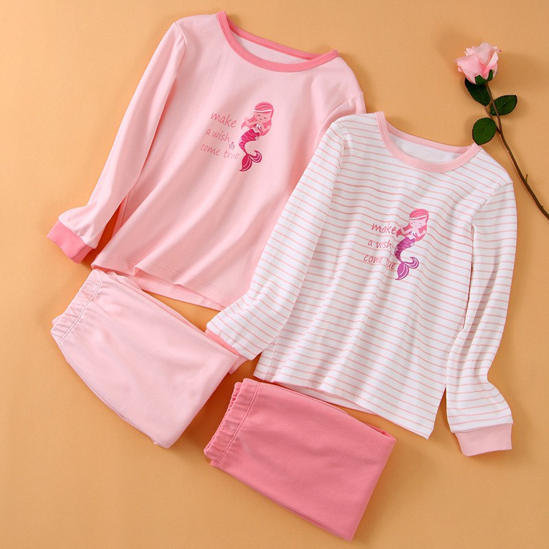 12-52kg Bộ Cotton Dài tay Thu Đông Hãng MamDadKids cho Bé Gái #tiêncá #vũtrụ