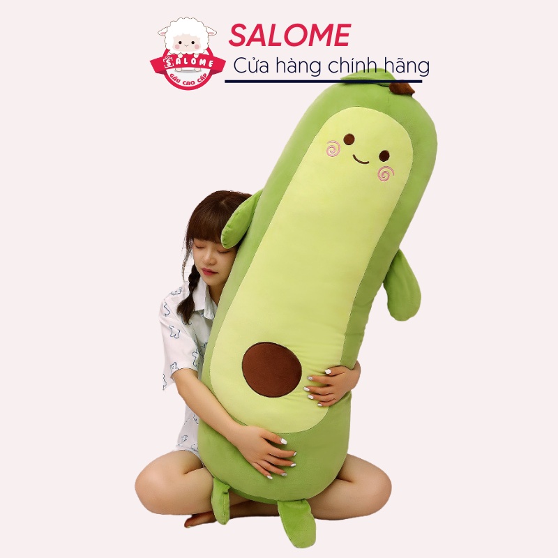 Gấu Bông Trái Bơ Dài Size 35cm-1m To Khổng Lồ Vải Miniso Siêu Mịn SALOME, Gối Ôm Cho Bé Qùa Tặng Nhồi Bông Cao Cấp