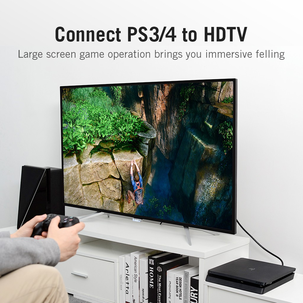 Dây cáp HDMI VENTION 2.0 4K 60Hz HD hiệu ứng 3D cho PC/máy chiếu PS3 Xbox