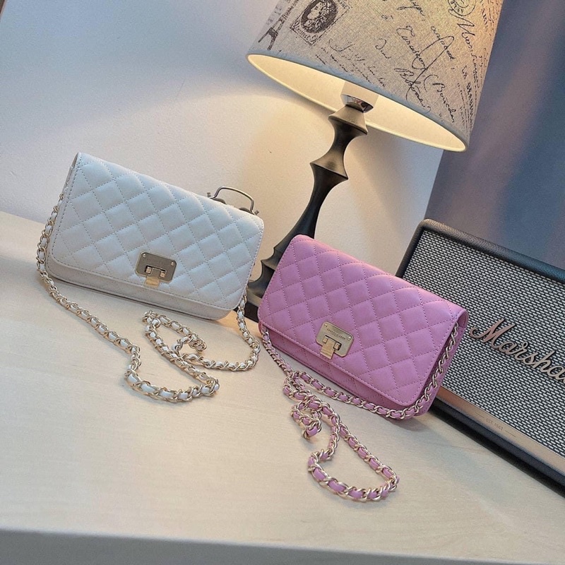 Túi xách nữ - túi trần trám cnk size 20