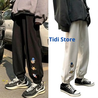 Quần Jogger Ống Suông Hoạ Tiết Hoạt Hình Ulzzang Nam Nữ Unisex