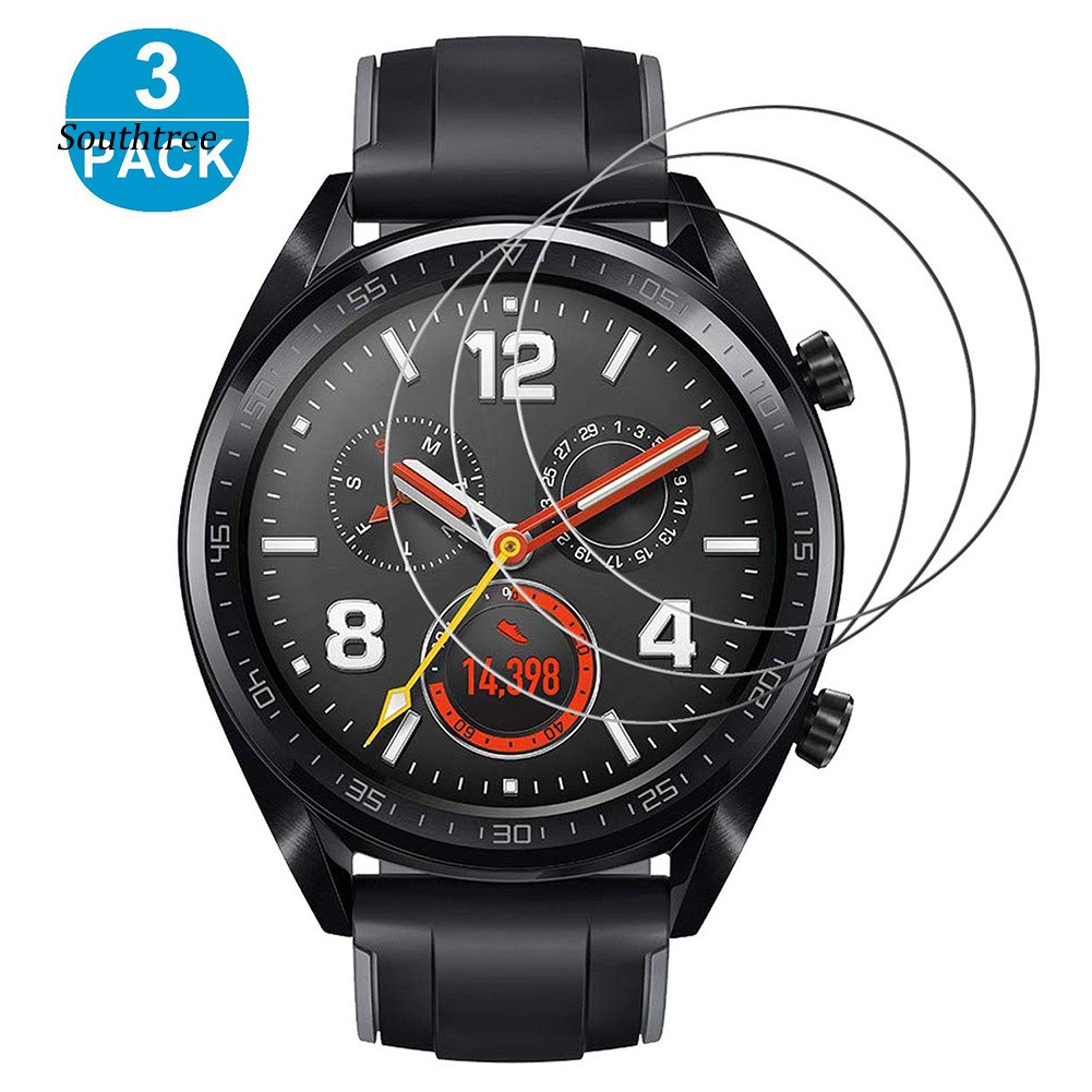 Set 3 Kính Cường Lực Bảo Vệ Màn Hình Đồng Hồ Huawei Watch 2 Pro 46mm Gt 2