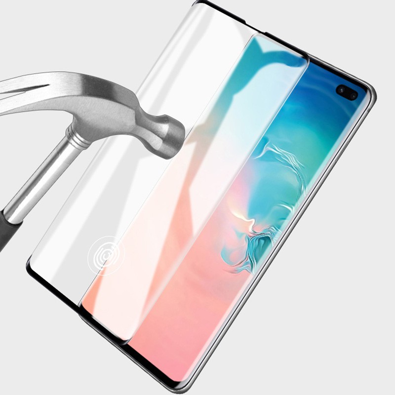 Kính Cường Lực Viền Cong Bảo Vệ Toàn Màn Hình Cho Samsung Galaxy S23 S22 S21 S20 Ultra 5G S10 S9 S8 Plus