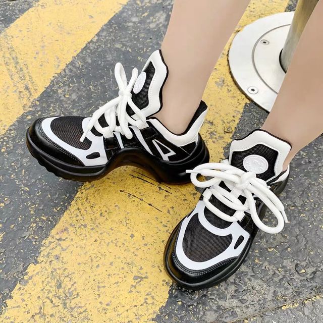 (HÀNG CÓ SẴN - ẢNH THẬT FEEDBACK) GIÀY SNEAKER ULZZANG SNEAKER ĐẾ CAO 7CM  - PLATFORM SNEAKER