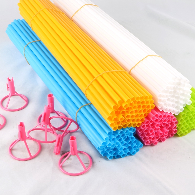Bộ 20 Giá Đỡ Bóng Bay Với Thanh Nhựa PVC 40CM Trang Trí Tiệc