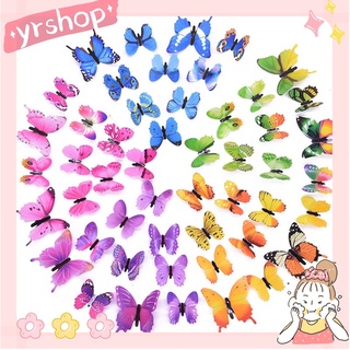 Miếng Dán Tường Hình Bướm 3d Hiệu Ứng Dạ Quang