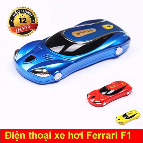 Điện thoại 2 sim giá rẻ hình xe Ferari f911 siêu đáng yêu, nghe gọi tốt tặng kèm pin sạc theo máy-Bảo hành 1 năm