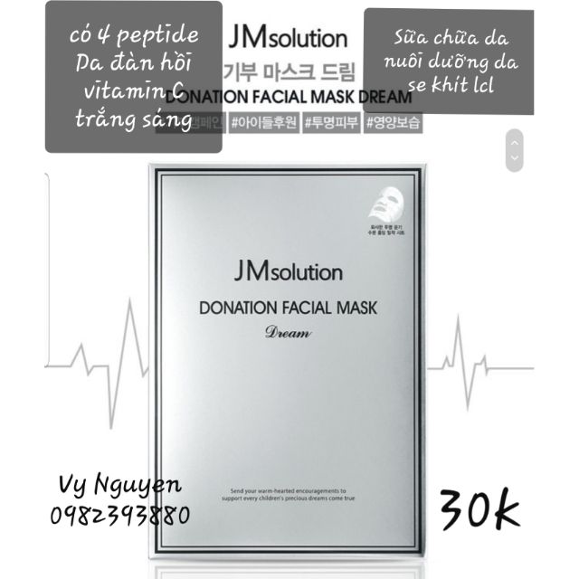 Mặt nạ JM Solution Donation Facial Hàn Quốc