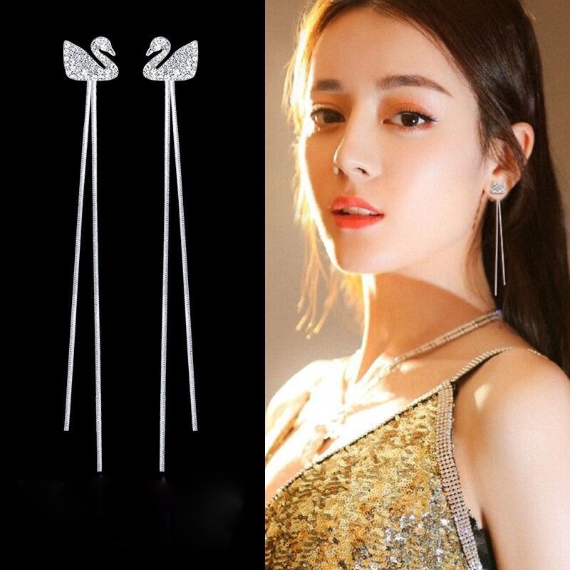 Bông tai dáng dài nhiều kiểu tùy chọn thiết kế thanh lịch cho nữ