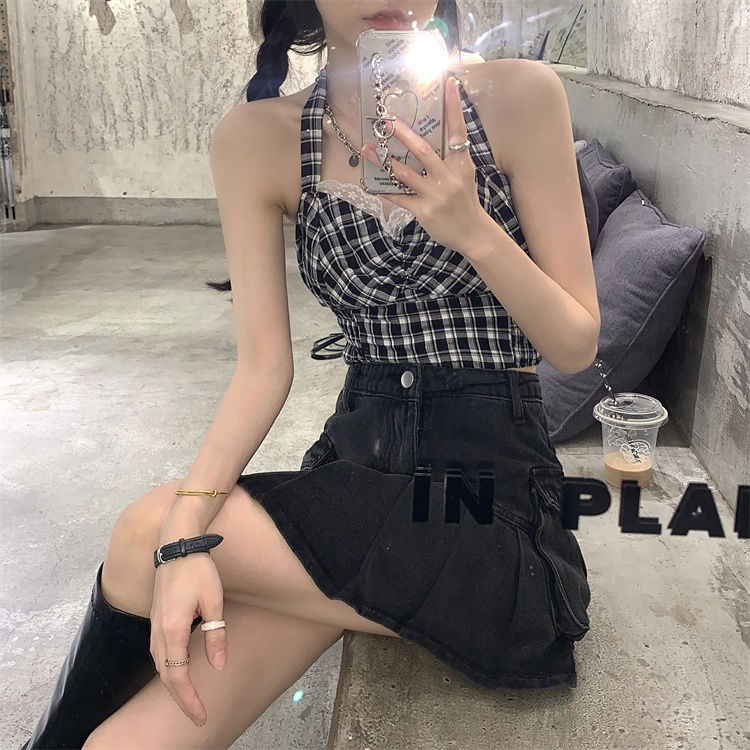 Bộ Áo + Đầm Yếm Thời Trang Mùa Hè Cho Nữ 2021