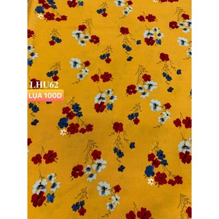 VẢI LỤA 100D HOA NHÍ - DÒNG VẢI THÔNG DỤNG - 1 MÉT X 1M5
