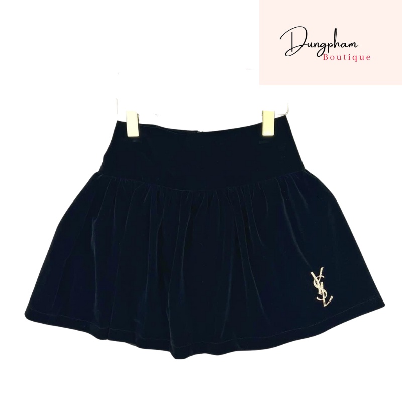 Chân Váy nhung kèm tag YSL - Dungpham Boutique