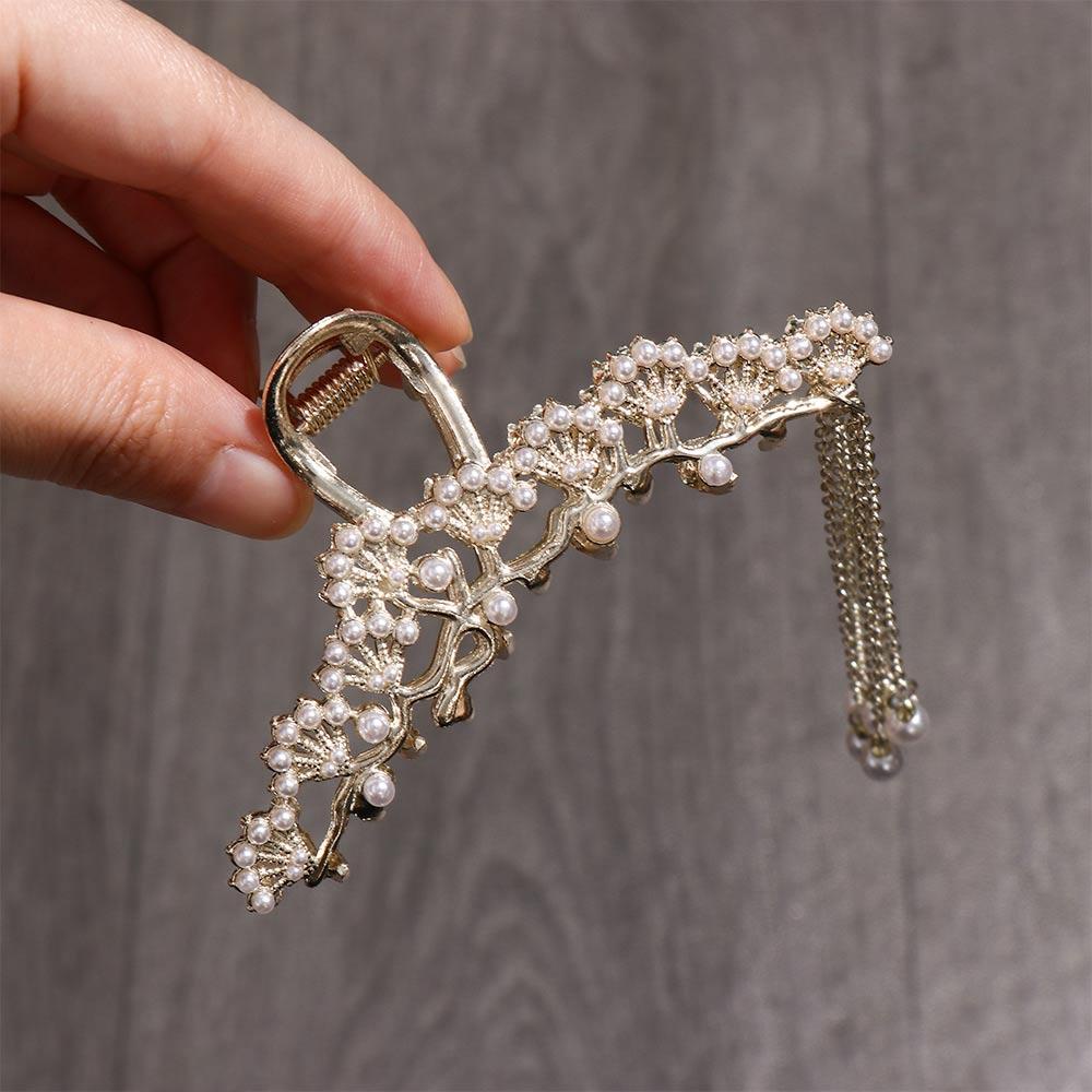 Kẹp Tóc Hình Cá Mập / Bông Hoa Phong Cách Cổ Điển Dễ Thương Xinh Xắn WMES15H