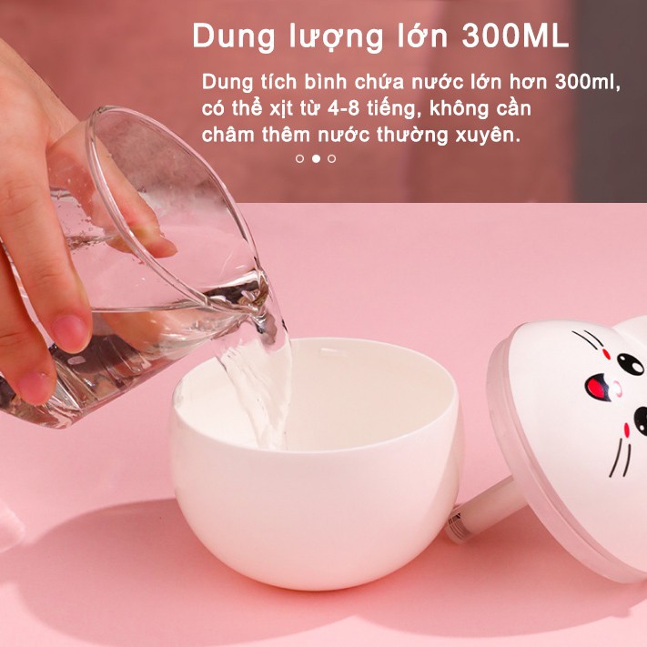 Máy xông tinh dầu mini (Tặng 3 TD 10ml ) cổng USB, giúp thư giãn giảm stress ,trang trí bàn làm việc