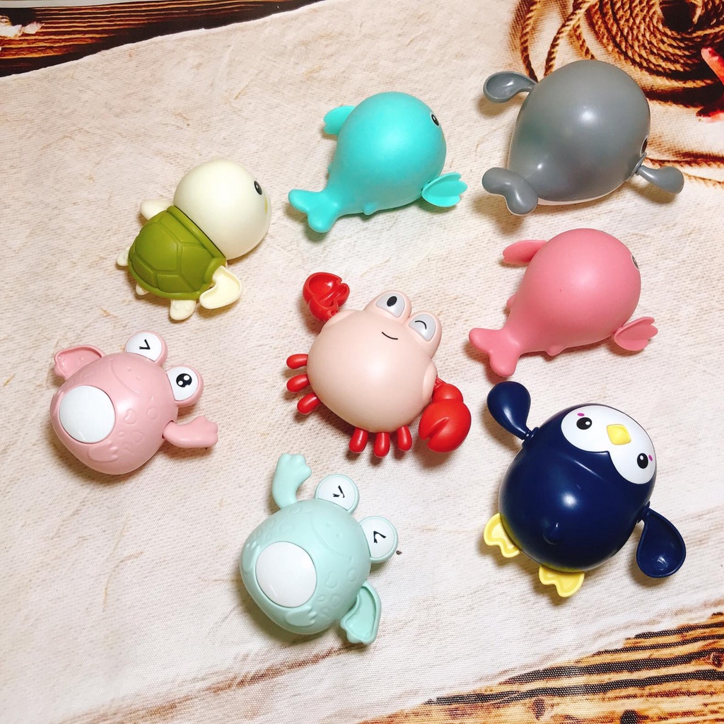 Đồ Chơi Rùa Vặn Cót Nhà Tắm Biết Bơi Trong Nước Cho Bé