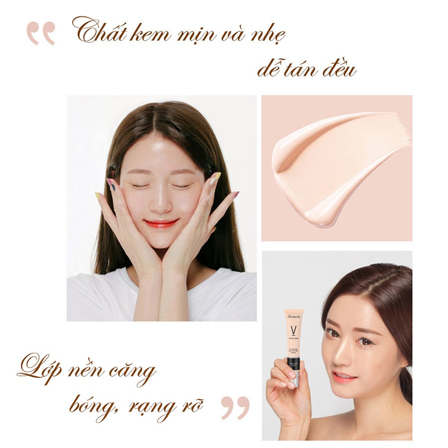 Kem lót trang điểm Lameila 30ml dưỡng ẩm da, hiệu chỉnh tone màu da, kiềm dầu, che khuyết điểm ZD-KL02 | BigBuy360 - bigbuy360.vn