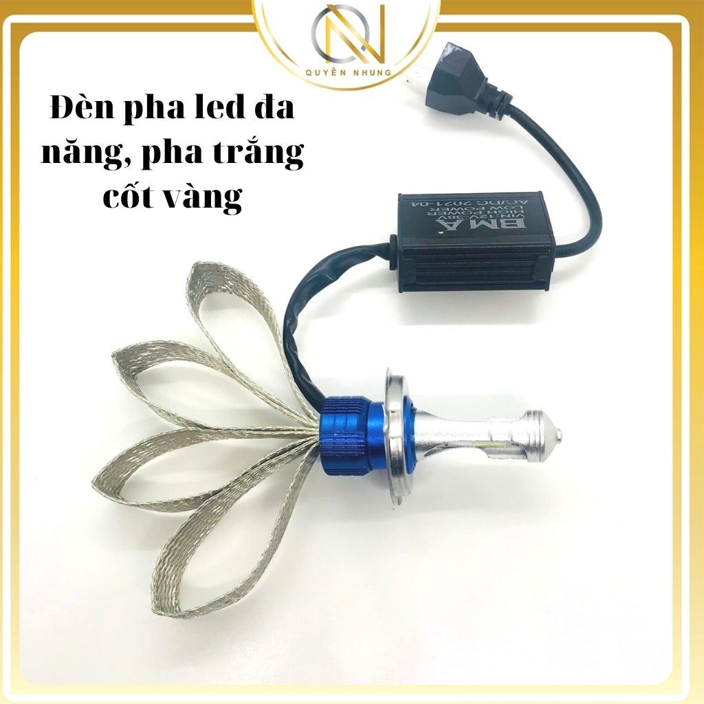 Đèn Pha Led Bi Cầu Cos Vàng Pha Trắng_Cos Trắng Pha Trắng_Siêu Sáng - QN SHOP