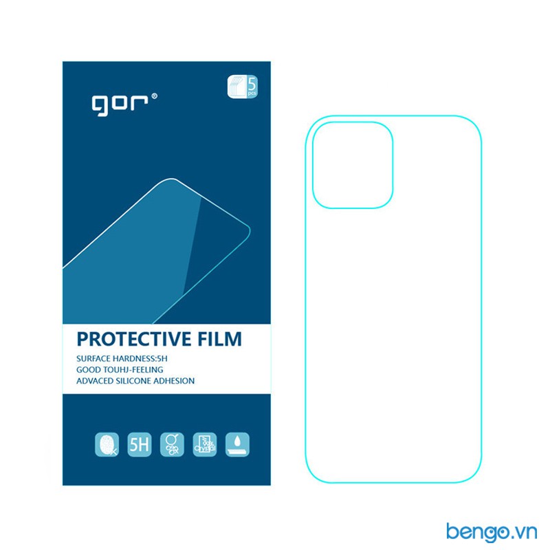 Dán mặt lưng iP 12/12 Pro GOR (Hộp 5 miếng)