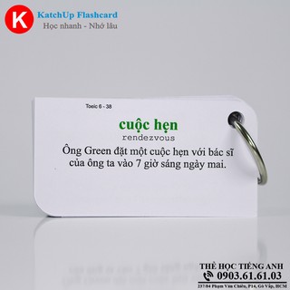 Bộ KatchUp Flashcard TOEIC - High Quality - Trắng (01T)