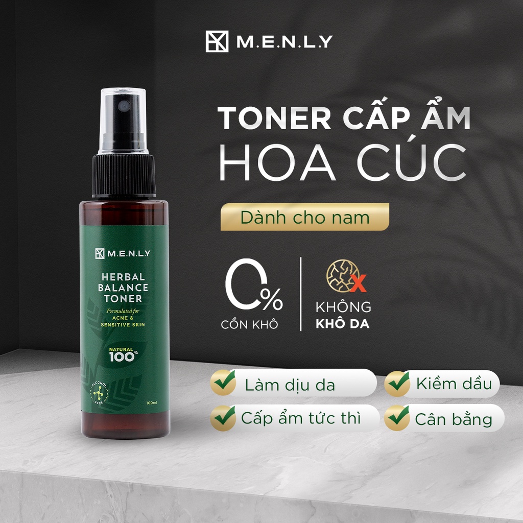 Toner cho nam Menly se khít lỗ chân lông 100ml