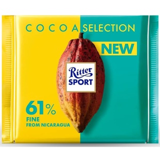 Socola đen gốc Nicaragua có 61% Cacao Ritter Sport