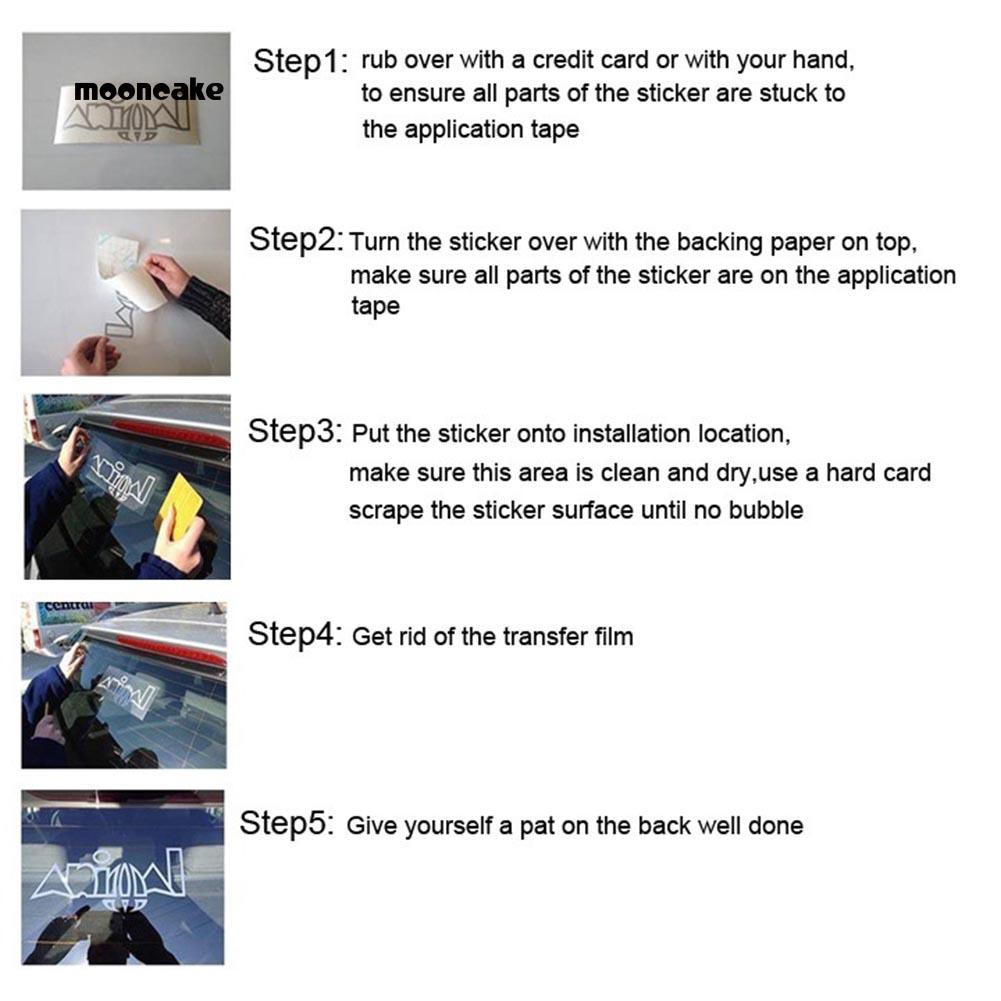 ☼Bánh Trung Thu☼Miếng Dán Phản Quang In Chữ Daily Driven Trang Trí Thân Xe Hơi / Xe Tải