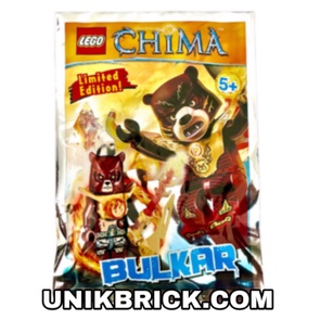 Lego UNIK BRICK Legends Of Chima LOC391508 Bulkar Foil Pack Polybag Túi nhân vật Gấu Nâu Bulkar