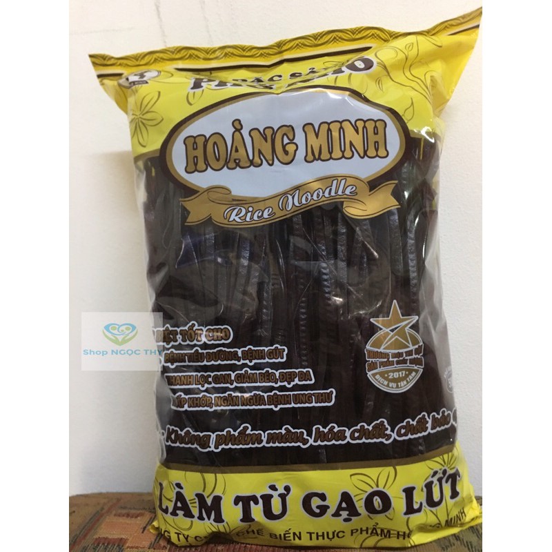 [Freeship extra] Combo 2 gói bún phở gạo lứt ĐEN Hoàng Minh 500gr/gói, bún phở eatclean giảm cân healthy