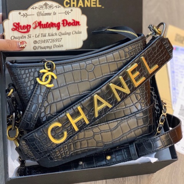 Túi da vân rắn size 22 hàng đẹp ( HOBO VIP)