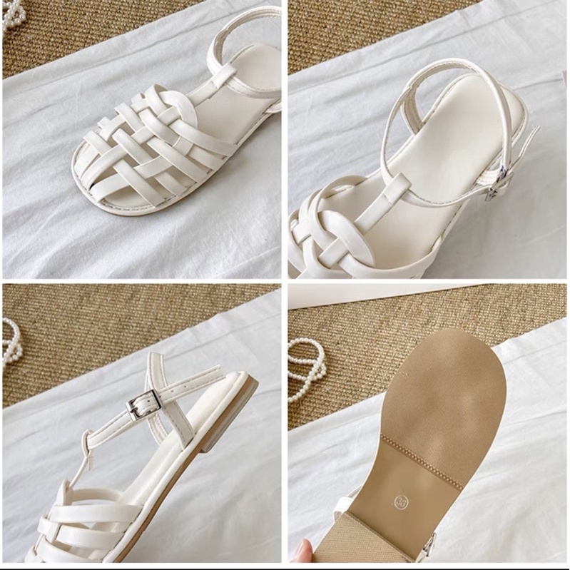 Dép sandals bệt đan lưới xinh xắn size 35 -> 40