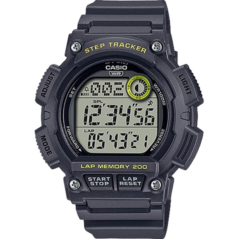 WS-2100H-8AV | Đồng Hồ Casio | Nam | Dây Nhựa | Mặt Điện Tử | Chống Nước WR100M
