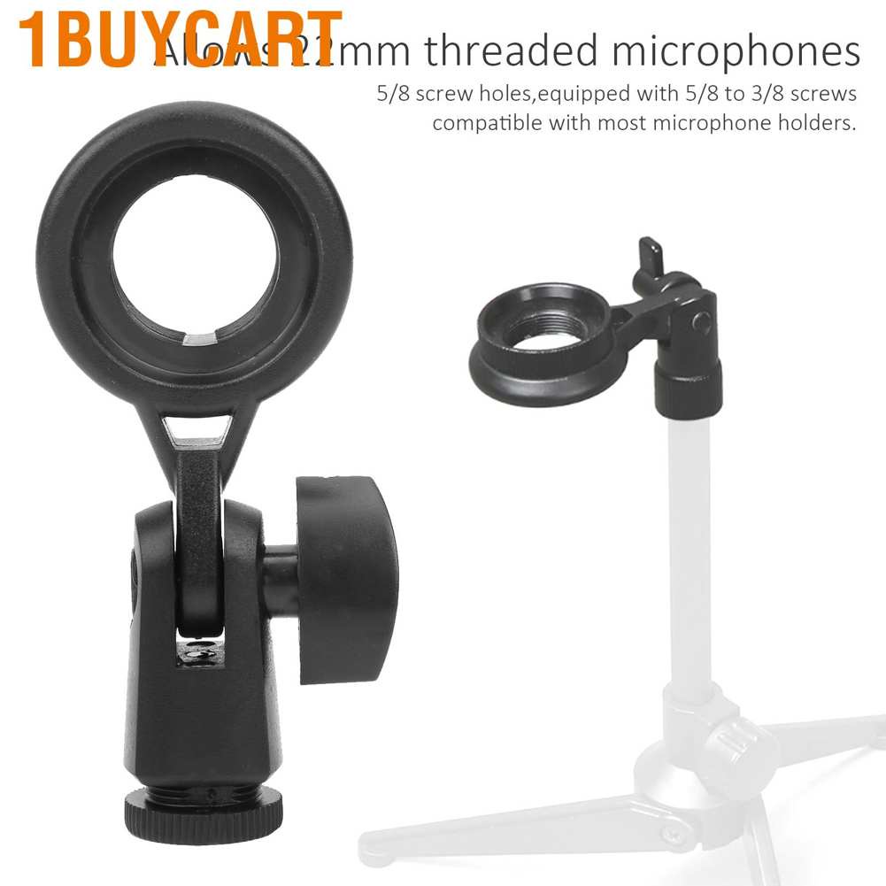 1buycart Portable Microphone Holder Anti Vibration Mount Adapter Socket Easy Install Removable for Recording Studio