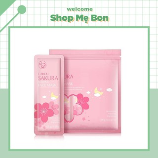 FREESHIP Bịch 15 Miếng Mặt Nạ Ngủ Hoa Anh Đào Sakura Sleeping Face Mask Chính Hãng