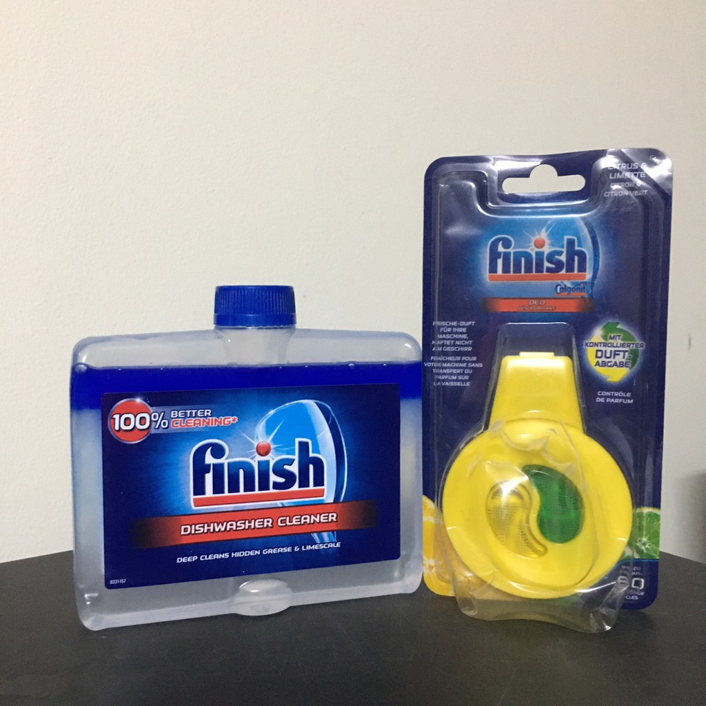 cpombo Dung dịch Vệ sinh máy rửa bát Finish + khử mùi máy rửa chén bát Finish