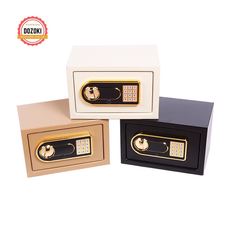 Két Sắt Mini Chống Cháy An Toàn, Két Mini Thông Minh Có Khóa, Két Sắt Mini Tiết Kiệm Cho Gia Đình -  Bảo Hành 12 Tháng