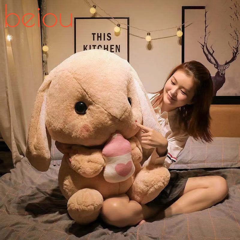Ready Stock 43 cm Japan Loppy Lop-ear Rabbit Big Rabbit Little White Rabbit Cloth Rabbit Doll Rabbit Doll Rabbit Plush Toy Pillow Birthday Gifts Bunny Stuffed Toys CRD